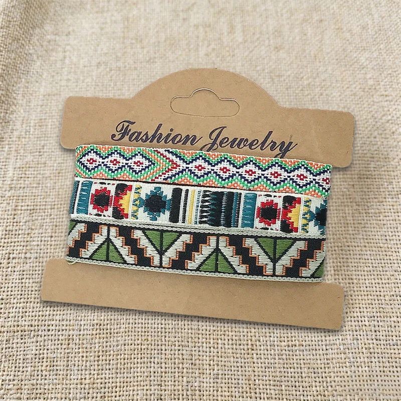 Olivenorma Premium Thread Handgefertigtes mehrfarbiges Boho-Ethno-Flechtarmband