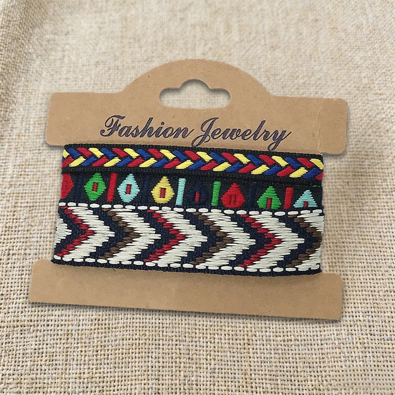 Olivenorma Premium Thread Handgefertigtes mehrfarbiges Boho-Ethno-Flechtarmband