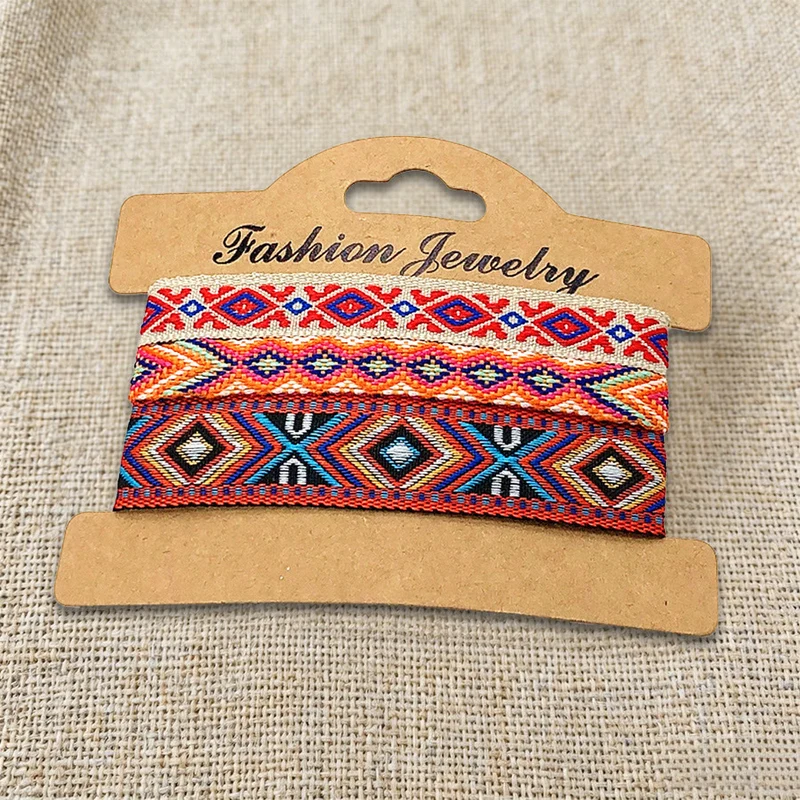 Olivenorma Premium Thread Handgefertigtes mehrfarbiges Boho-Ethno-Flechtarmband