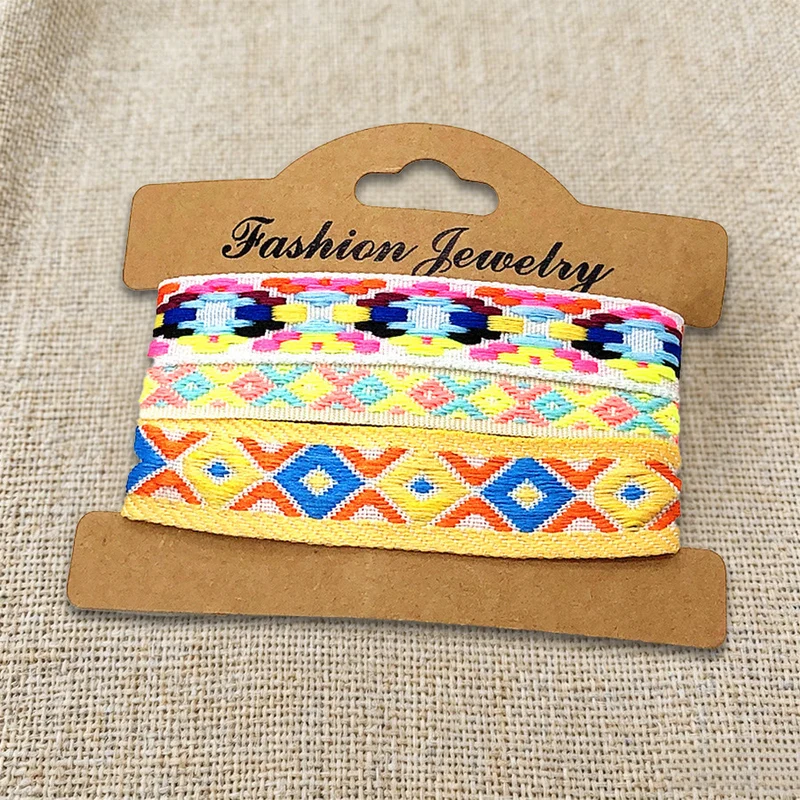 Olivenorma Premium Thread Handgefertigtes mehrfarbiges Boho-Ethno-Flechtarmband