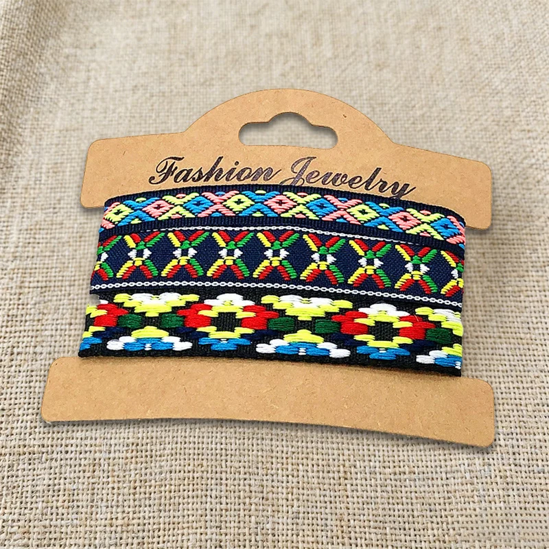 Olivenorma Premium Thread Handgefertigtes mehrfarbiges Boho-Ethno-Flechtarmband