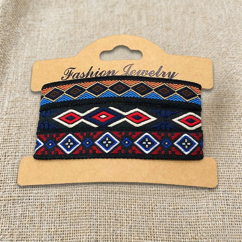 Olivenorma Premium Thread Handgefertigtes mehrfarbiges Boho-Ethno-Flechtarmband