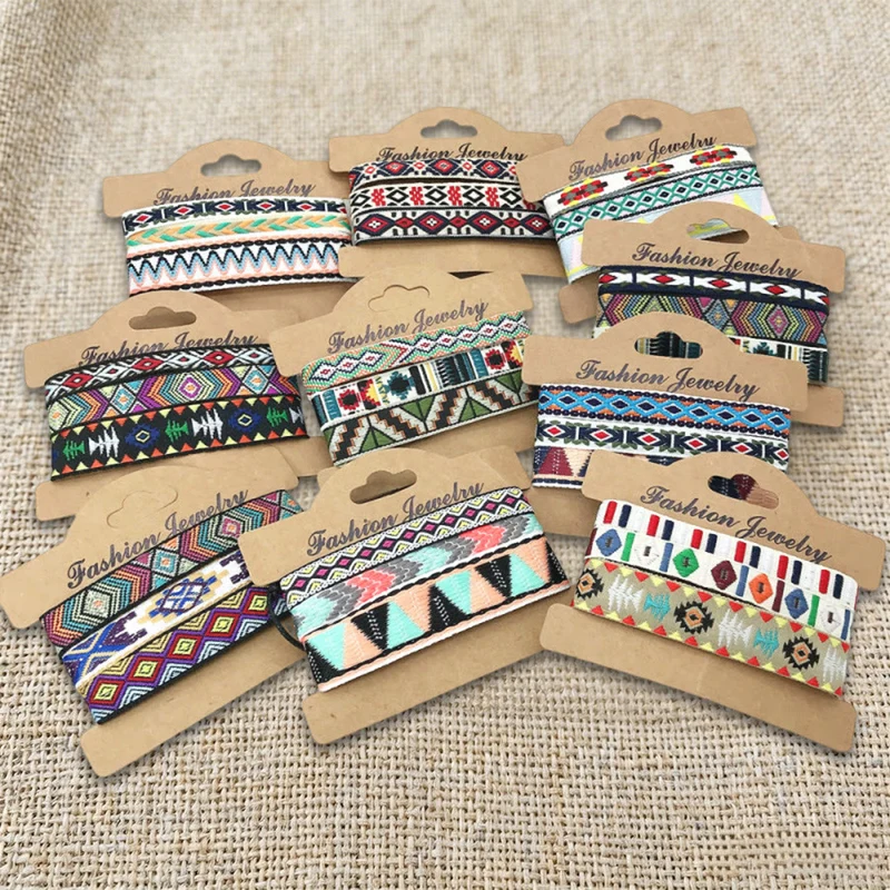 Olivenorma Premium Thread Handgefertigtes mehrfarbiges Boho-Ethno-Flechtarmband