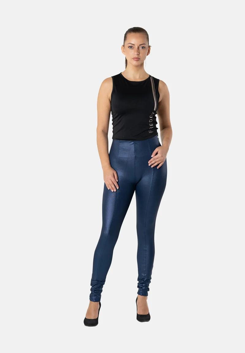 WR.UP Push-Up High Waist Skinny Flex Tech Leggings With Front Seam - Estate Blue