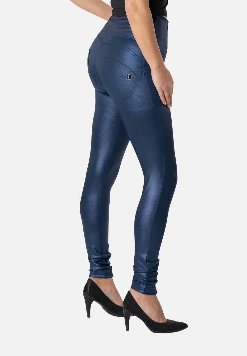 WR.UP Push-Up High Waist Skinny Flex Tech Leggings With Front Seam - Estate Blue