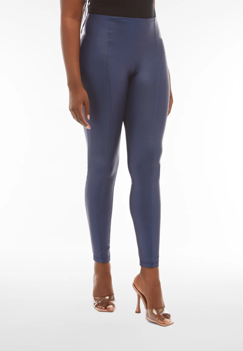 WR.UP Push-Up High Waist Skinny Flex Tech Leggings With Front Seam - Estate Blue