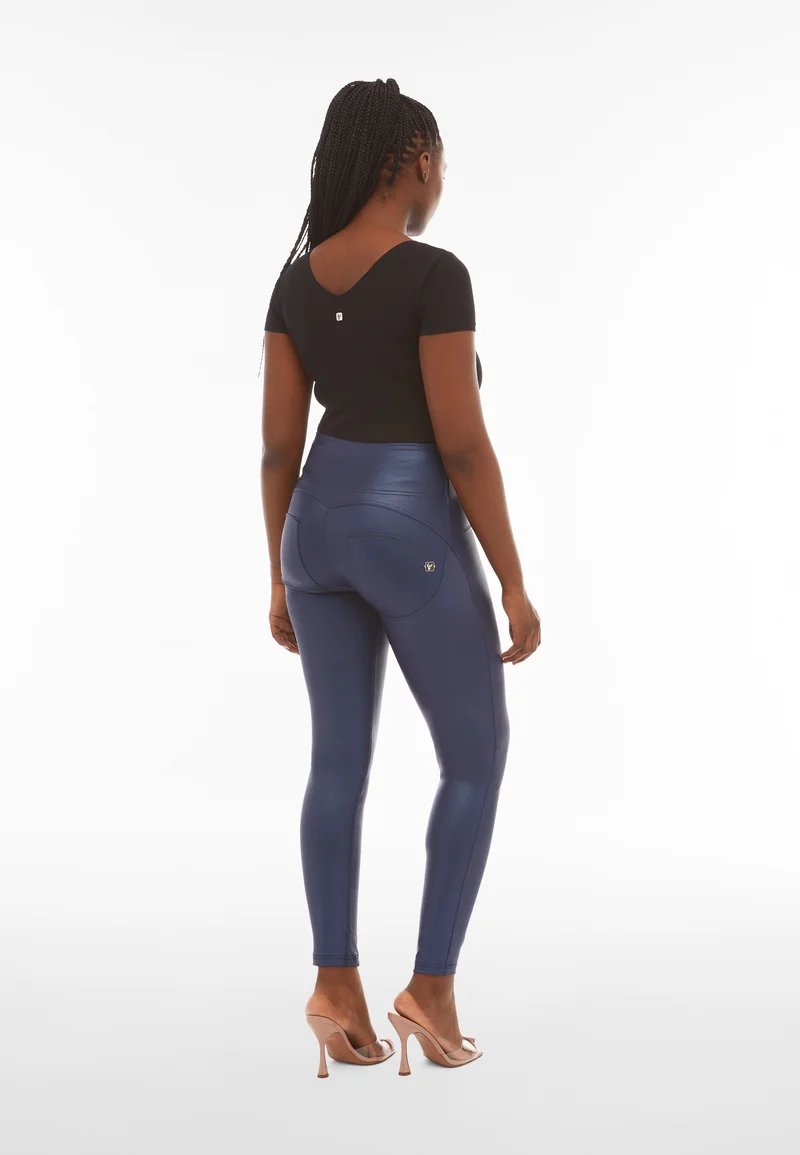 WR.UP Push-Up High Waist Skinny Flex Tech Leggings With Front Seam - Estate Blue
