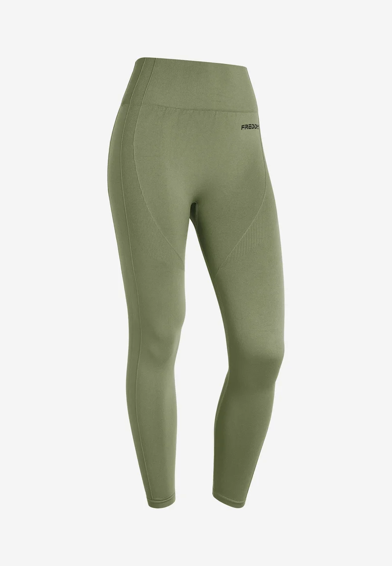 Seamless Push-Up High Waist Skinny - Beetle Green