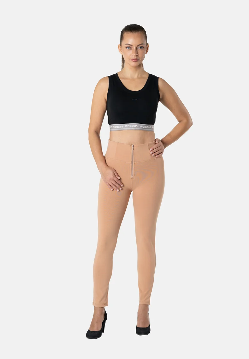 WR.UP Push-Up High Waist Skinny 7/8 Pants - Macaroon Brown