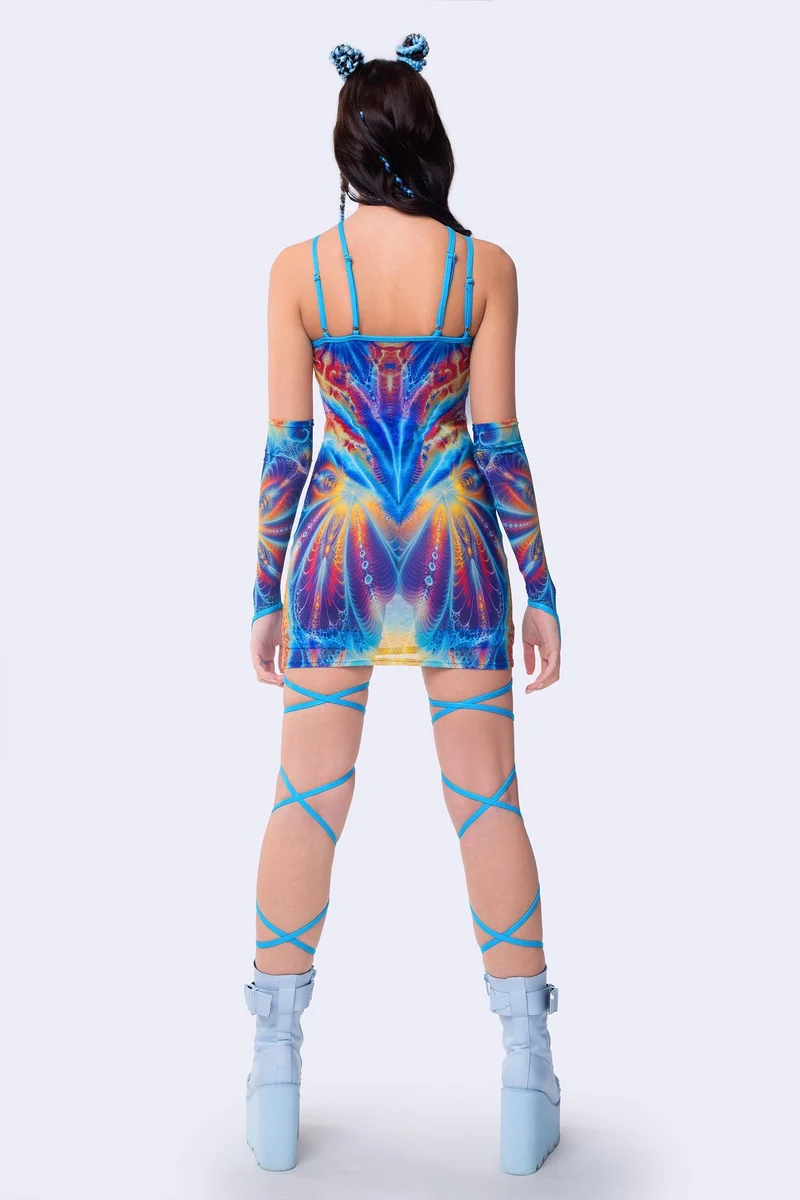 Neon Metamorph Criss Cross Dress