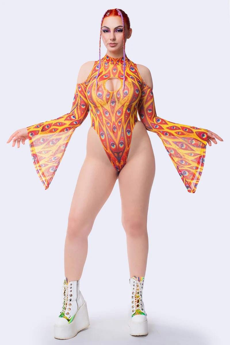 Omnipresent Flared Sleeve Bodysuit