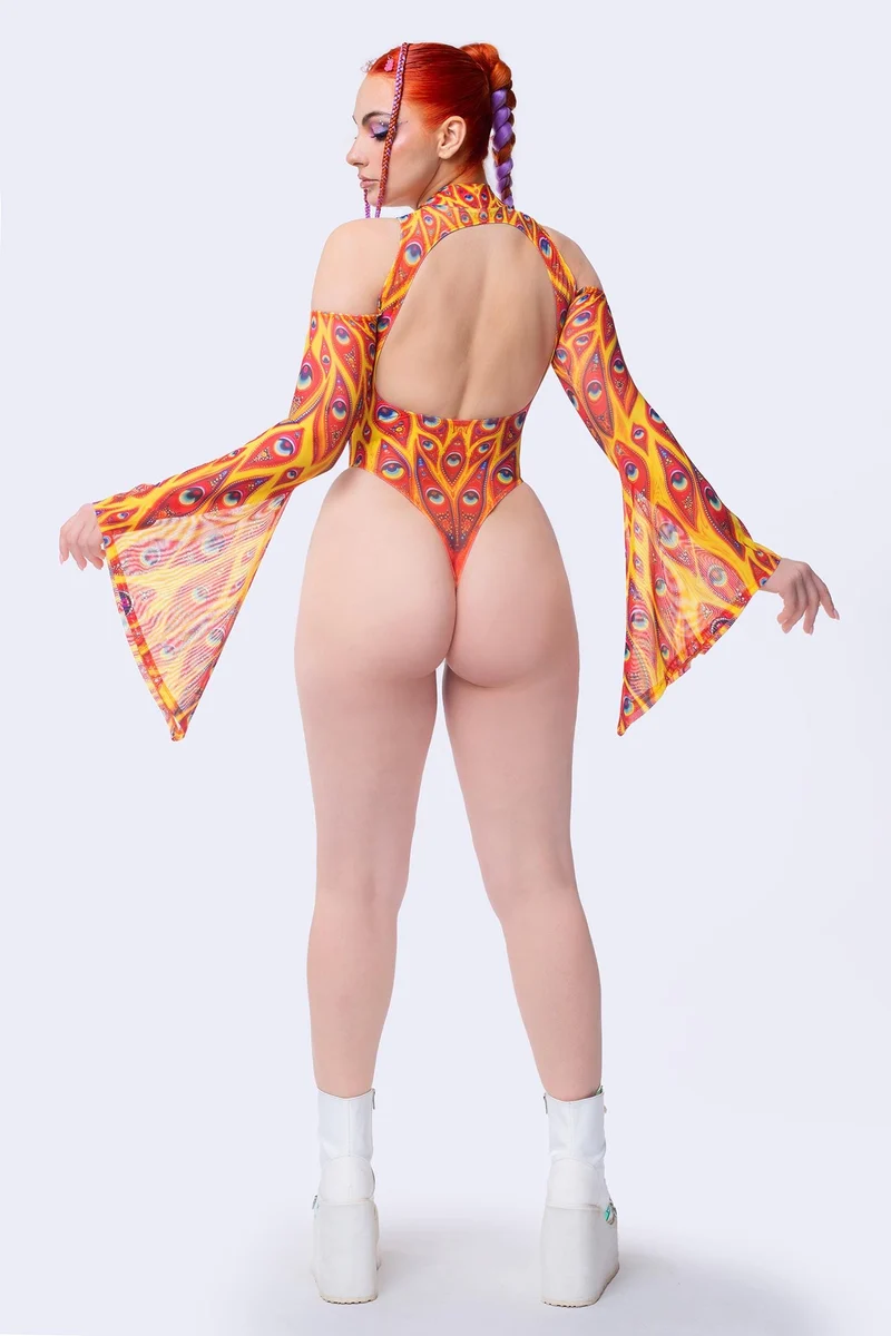 Omnipresent Flared Sleeve Bodysuit