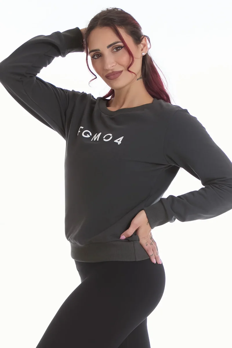 Felpa Ikonic WINTER FLAG Grigio Piombo