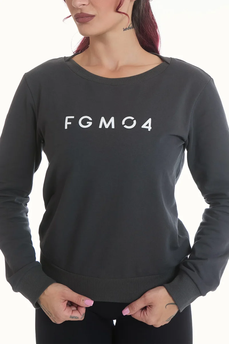 Felpa Ikonic WINTER FLAG Grigio Piombo