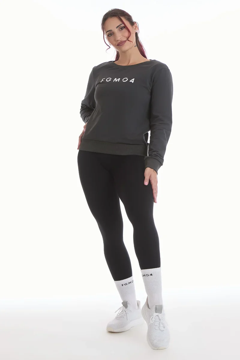 Felpa Ikonic WINTER FLAG Grigio Piombo