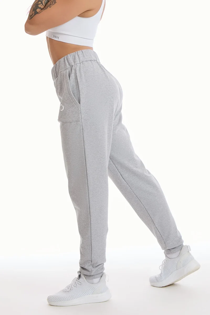 Pantalone Jogger Ikonic WINTER FLAG Grigio Melange