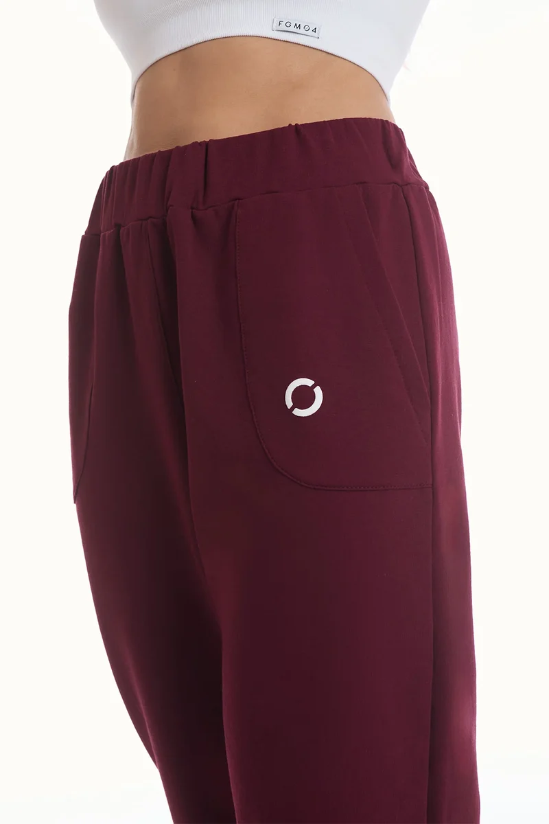 Pantalone Jogger Ikonic WINTER FLAG Prugna