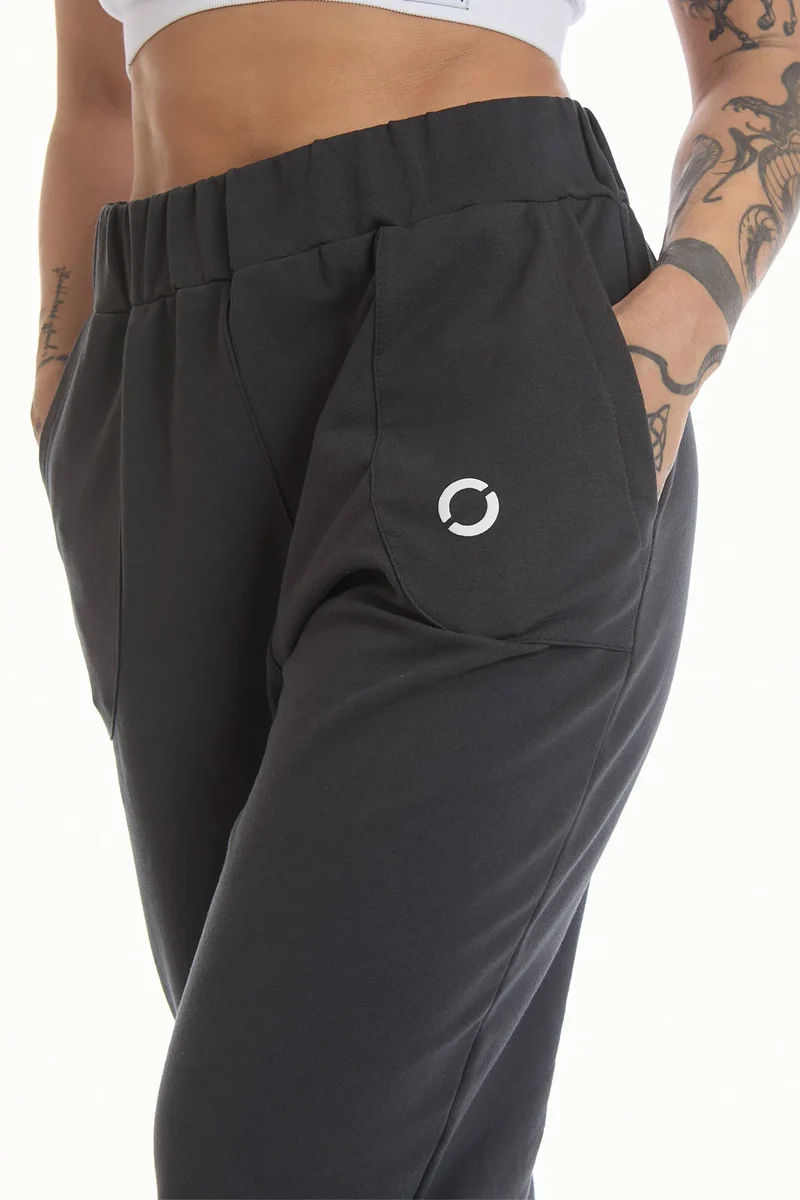 Pantalone Jogger Ikonic WINTER FLAG Grigio Piombo