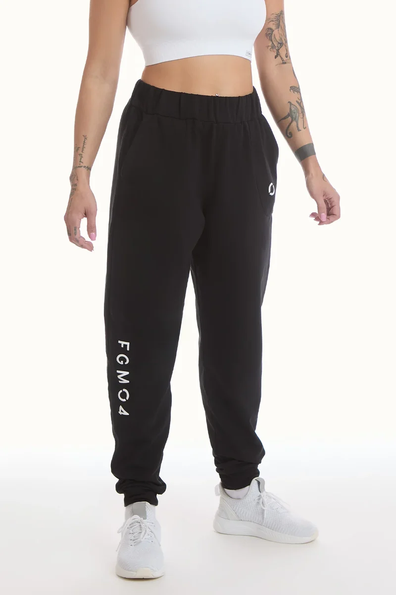 Pantalone Jogger Ikonic WINTER FLAG Nero