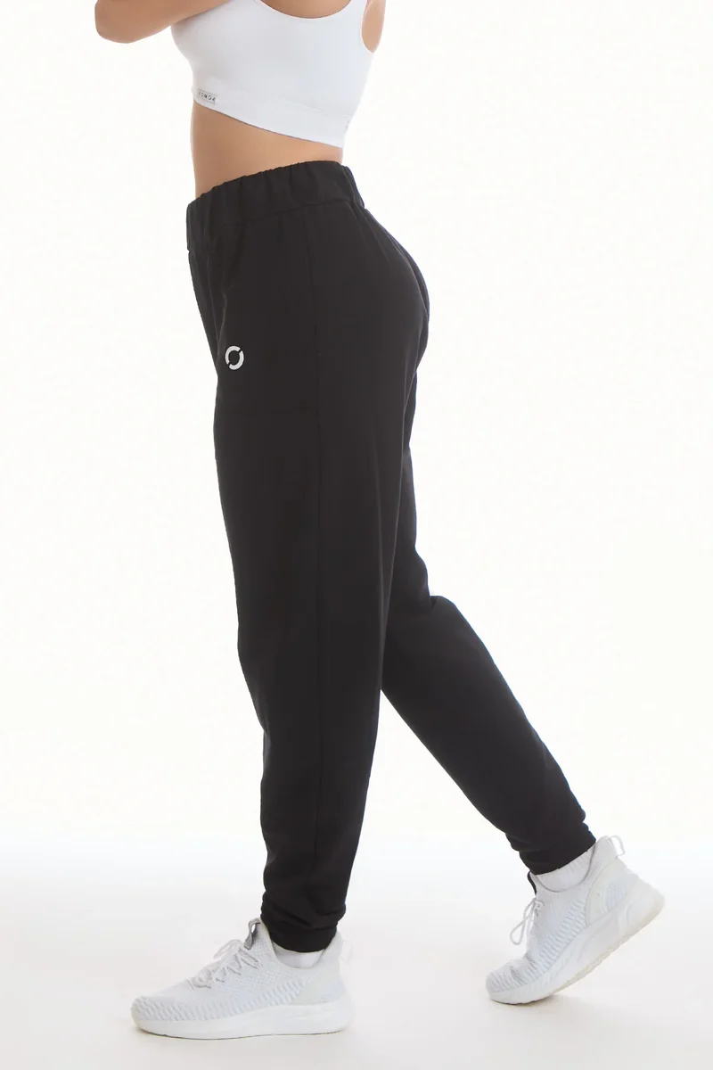 Pantalone Jogger Ikonic WINTER FLAG Nero