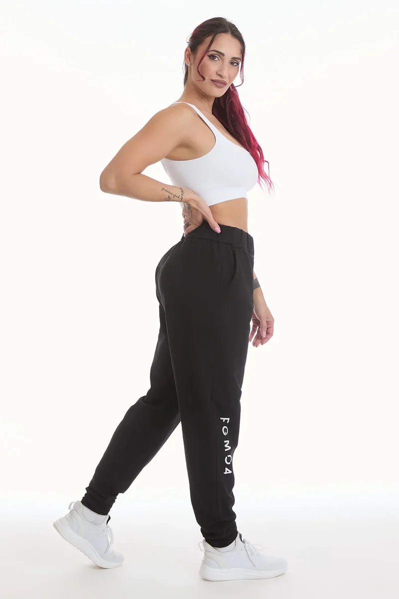 Pantalone Jogger Ikonic WINTER FLAG Nero