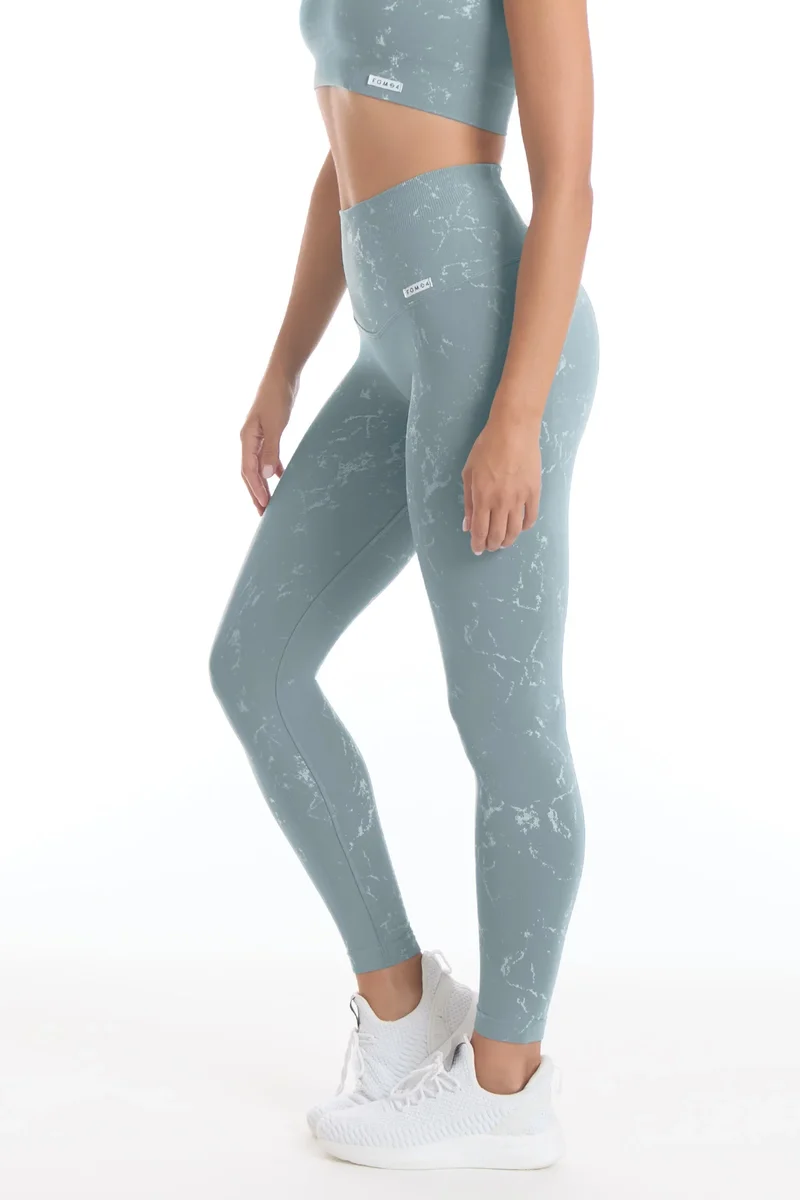 Leggings Push Up Marmo Azzurro Arona