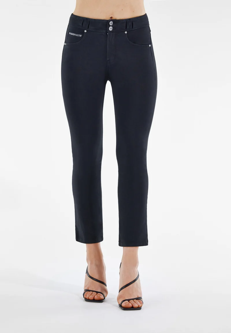 N.O.W. Comfort Mid Waist Flare 7/8 Pant - Black