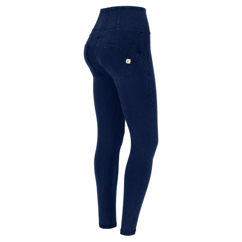 WR.UP Push-Up High Waist Skinny Denim Jeans - Denim Dark Blue - Blue Seam