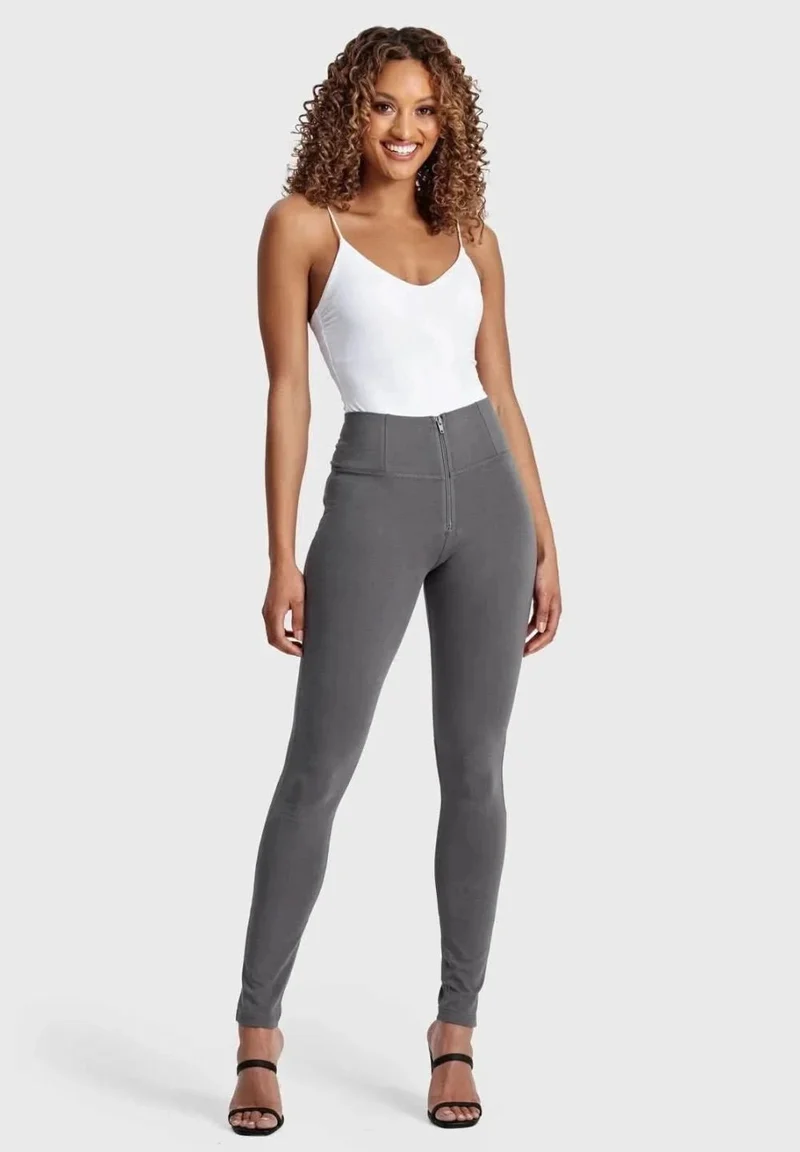 WR.UP Push-Up High Waist Skinny Pants - Pewter Gray