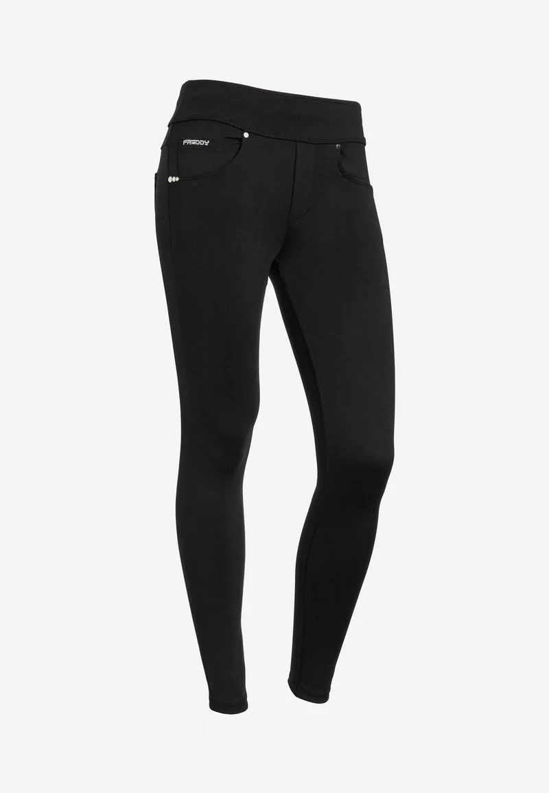 N.O.W. Yoga Mid Waist Skinny Flex Tech Leggings - Black