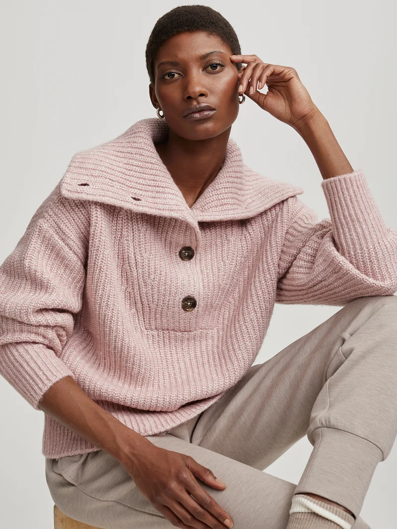 Peverel Button Placket Knit