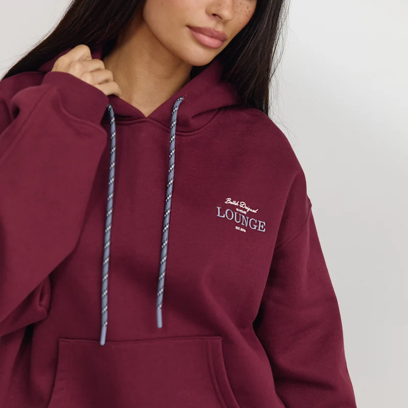 Oversized Hoodie - Kirschlack