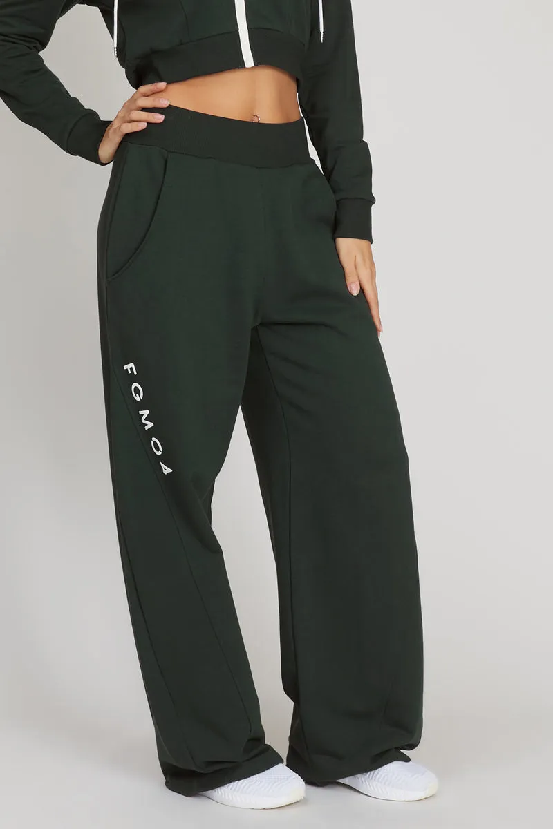 Pantalone Donna Baggy Ikonic Verde Pino