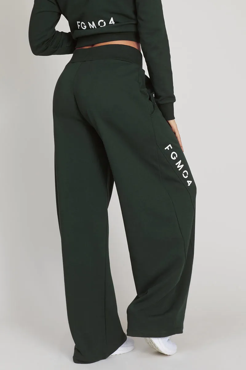 Pantalone Donna Baggy Ikonic Verde Pino