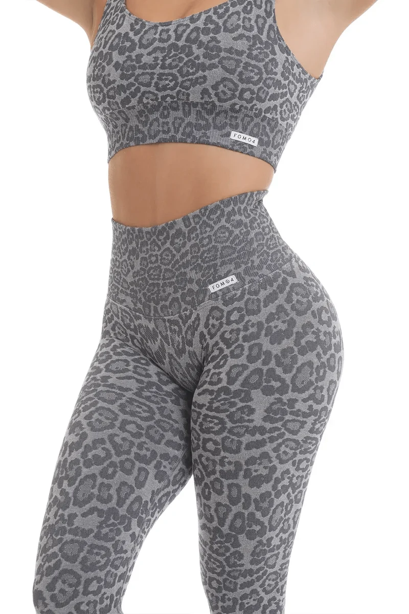 Leggings Soft Push Up Wild Essence BambùFIR Grigio Chiaro