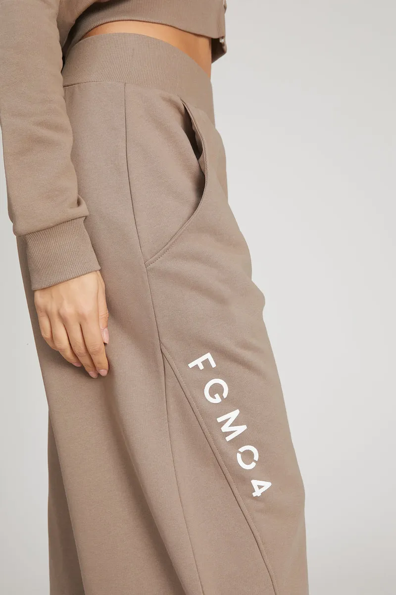 Pantalone Donna Baggy Ikonic Nocciola Taupe
