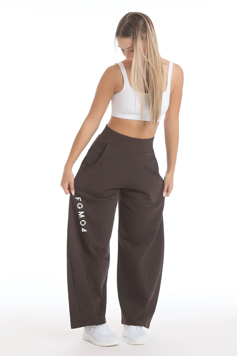 Pantalone Donna Baggy Ikonic Cioccolato
