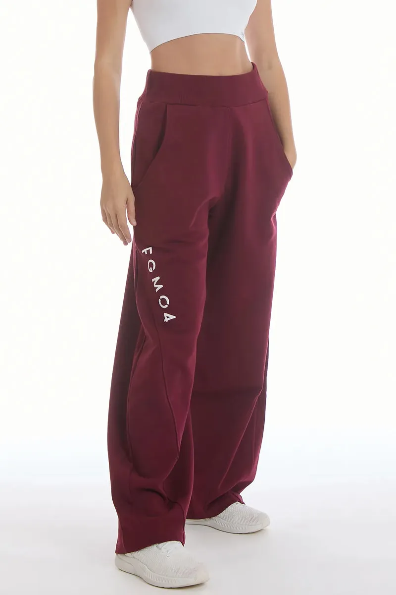 Pantalone Donna Baggy Ikonic Prugna