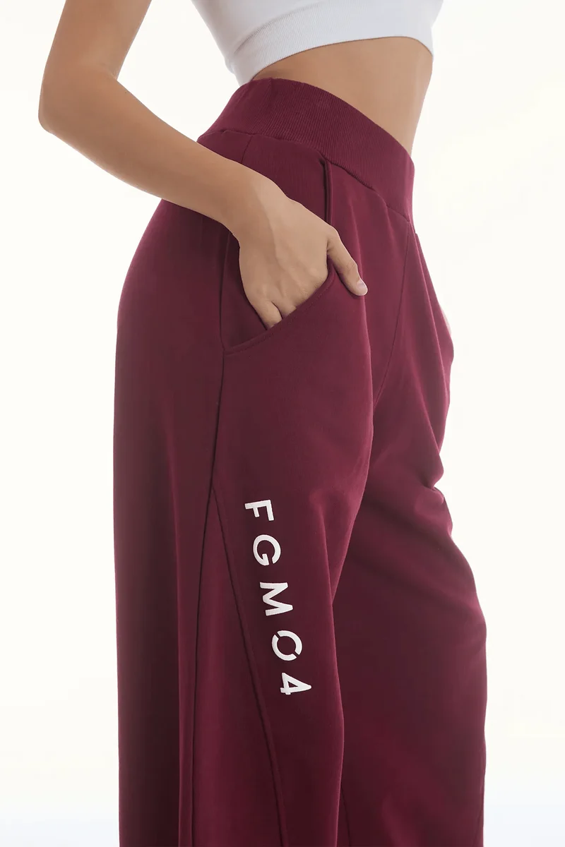 Pantalone Donna Baggy Ikonic Prugna
