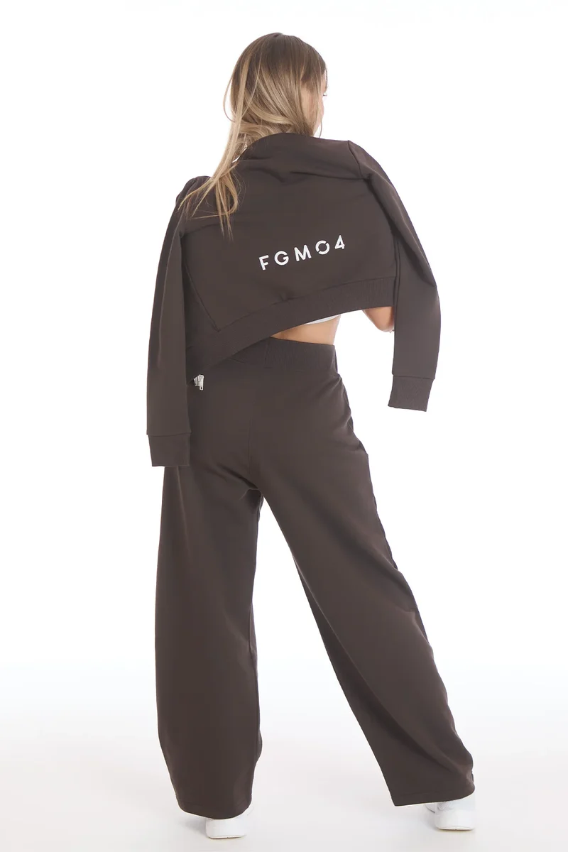 Felpa Ikonic Active Zip Cioccolato