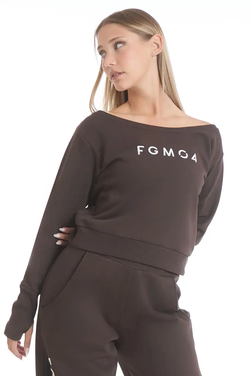 Felpa Ikonic Core Cioccolato