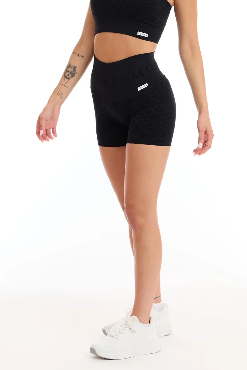 Shorts Push Up Jungle Leopardo 2.0 Nero