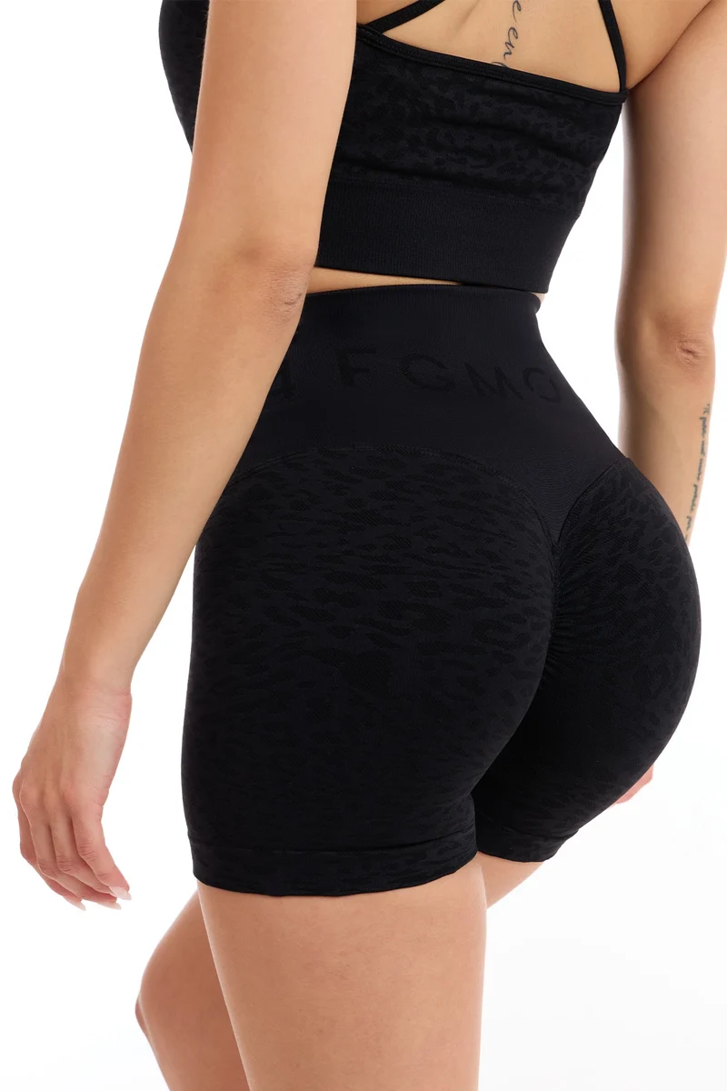 Shorts Push Up Jungle Leopardo 2.0 Nero