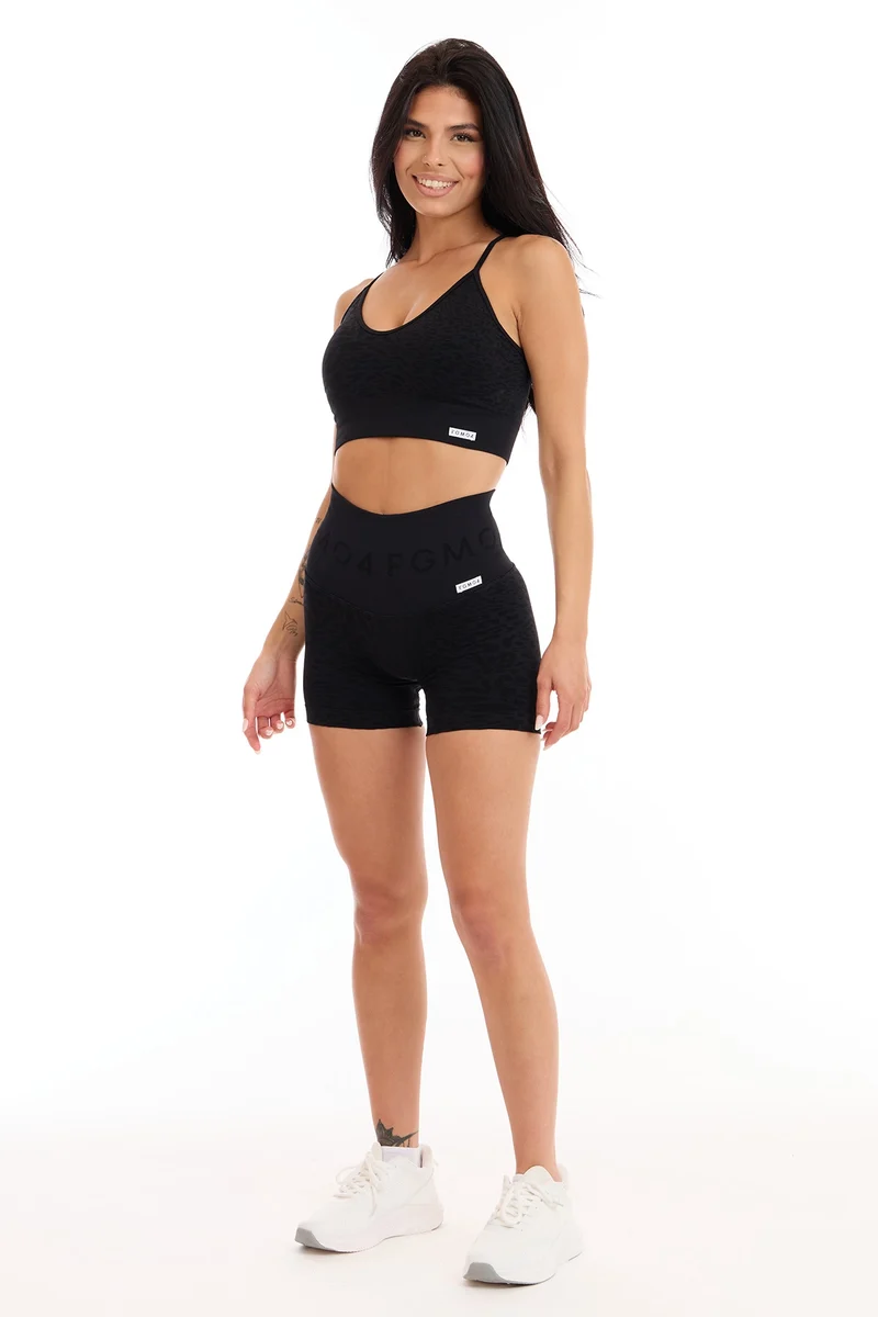 Shorts Push Up Jungle Leopardo 2.0 Nero