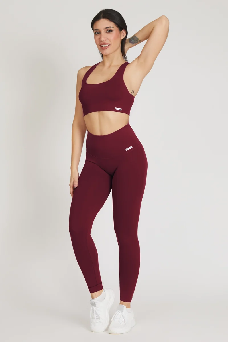 Completo Soft Push Up Onyx Merlot (Top + Leggings)