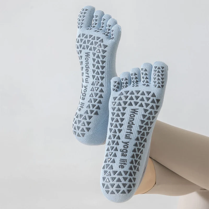 Olivenorma Zehensocken mit offenem Spann, breitem Riemen, rutschfestem Griff und aus Baumwolle für Tanz, Barre-Training und Yoga – Damensocken
