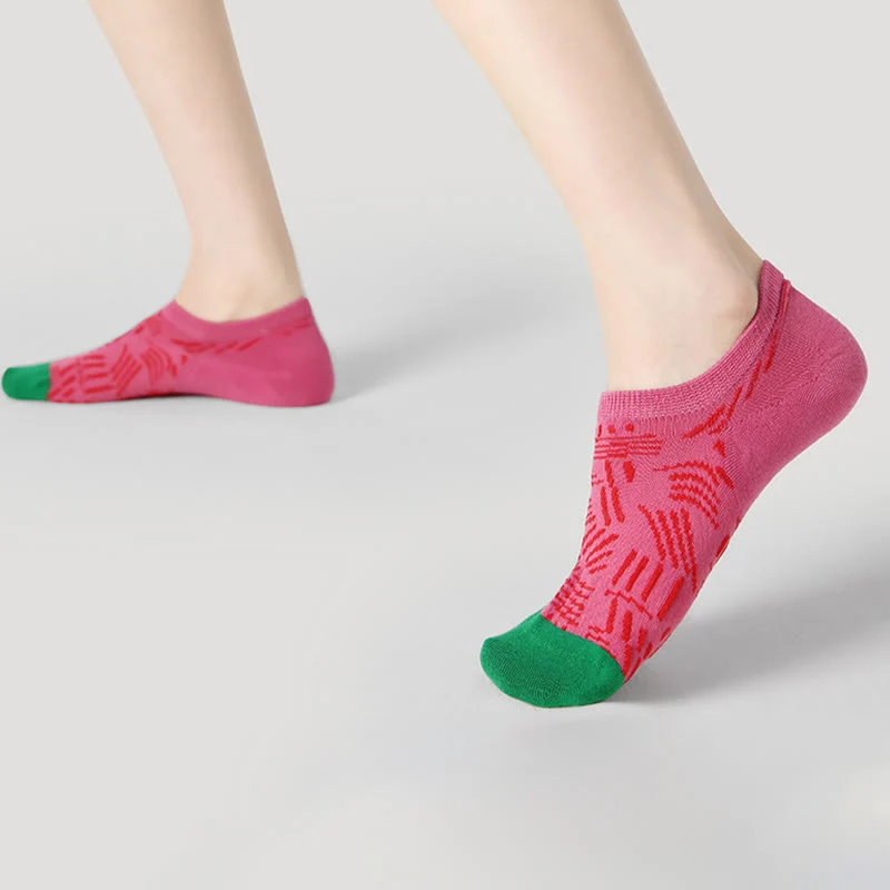 Olivenorma 3 Paar leichte, atmungsaktive Pilates-Stretch-Baumwoll-Fitnesssocken mit Grip für Barre, Yoga und den täglichen Komfort beim Training