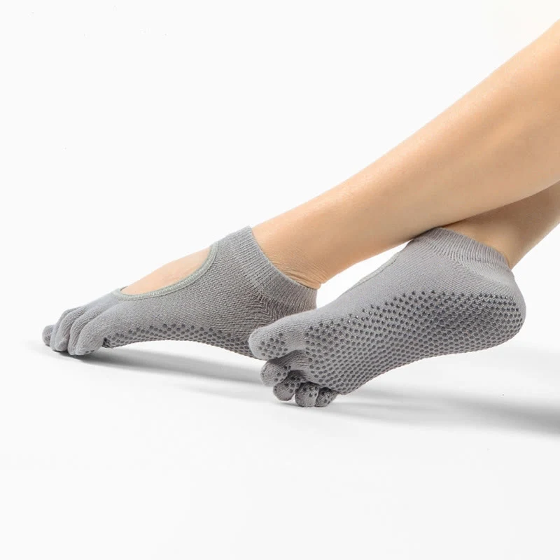 Olivenorma Minimal Five-Toe Atmungsaktive Zehentrennungs-Grip Pilates Barre Balance Socken mit leichtem Komfortdesign Yoga Socken