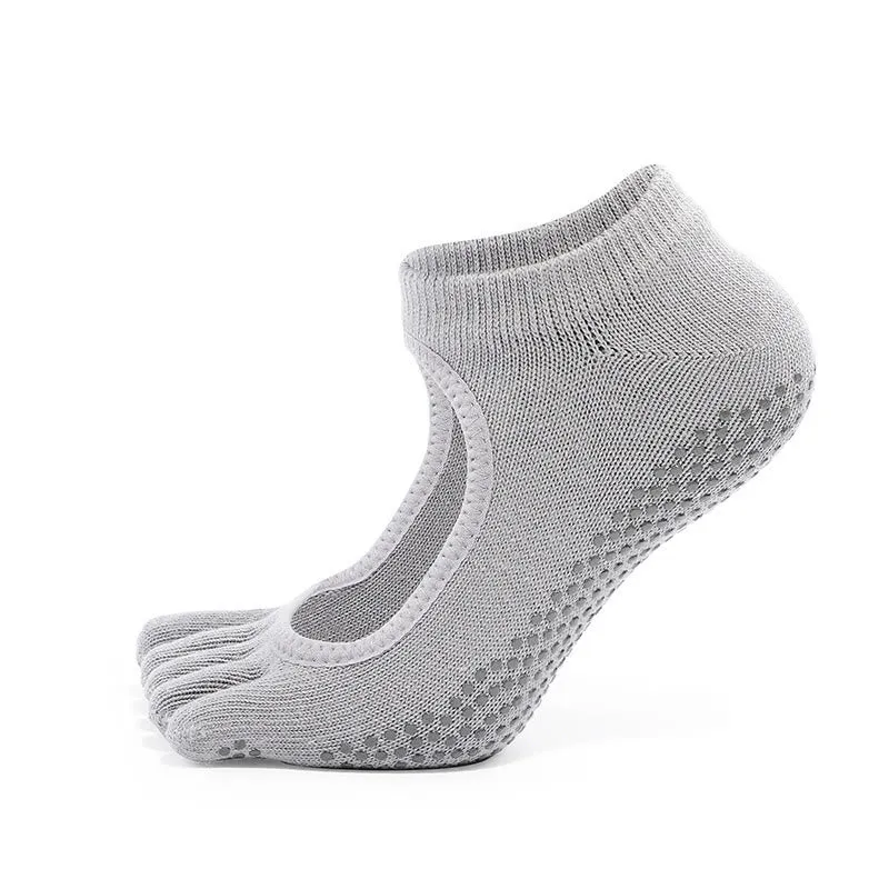 Olivenorma Minimal Five-Toe Atmungsaktive Zehentrennungs-Grip Pilates Barre Balance Socken mit leichtem Komfortdesign Yoga Socken