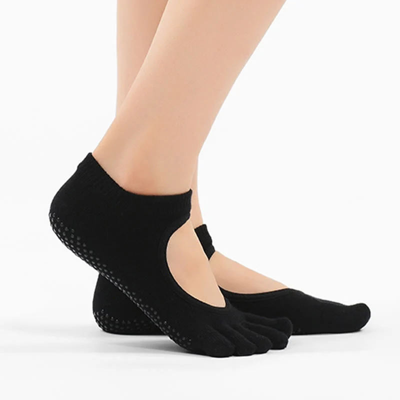 Olivenorma Minimal Five-Toe Atmungsaktive Zehentrennungs-Grip Pilates Barre Balance Socken mit leichtem Komfortdesign Yoga Socken